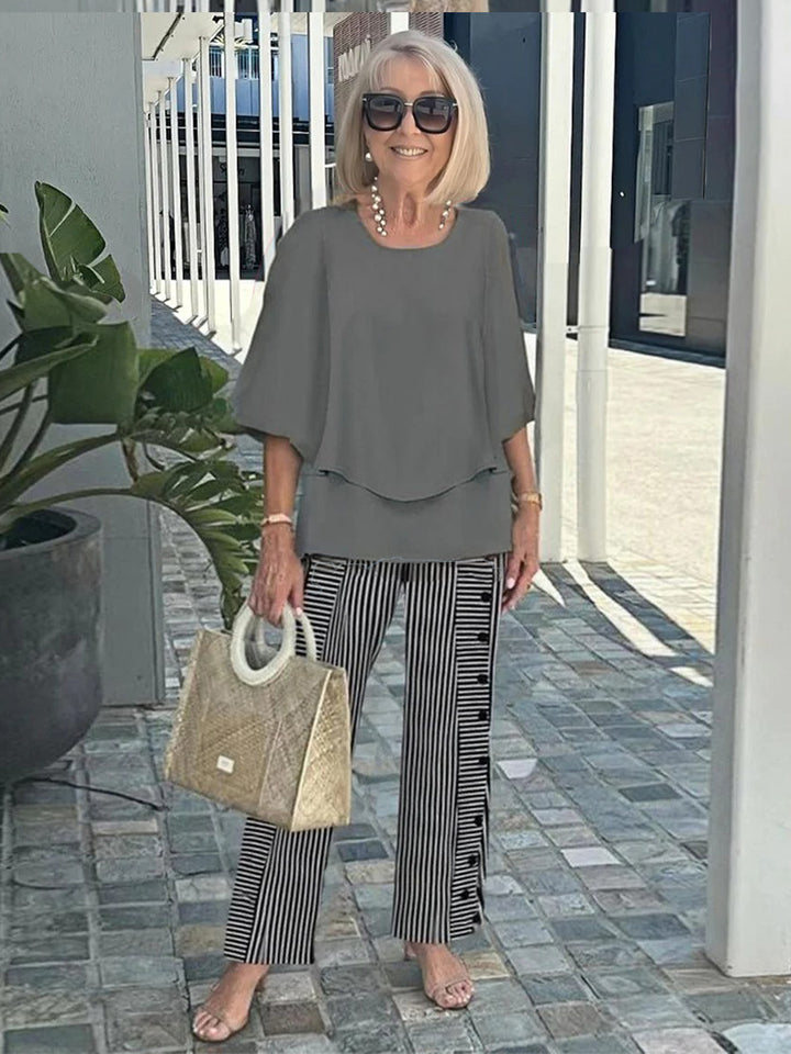 Améa | Printed Floral Pants Set