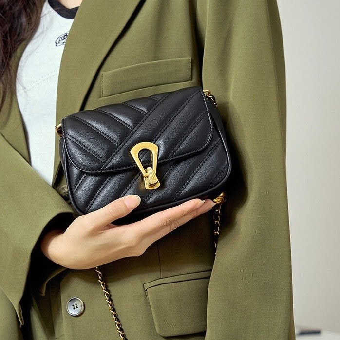 Yarrah | Genuine Leather Mini Chain Shoulder Bag