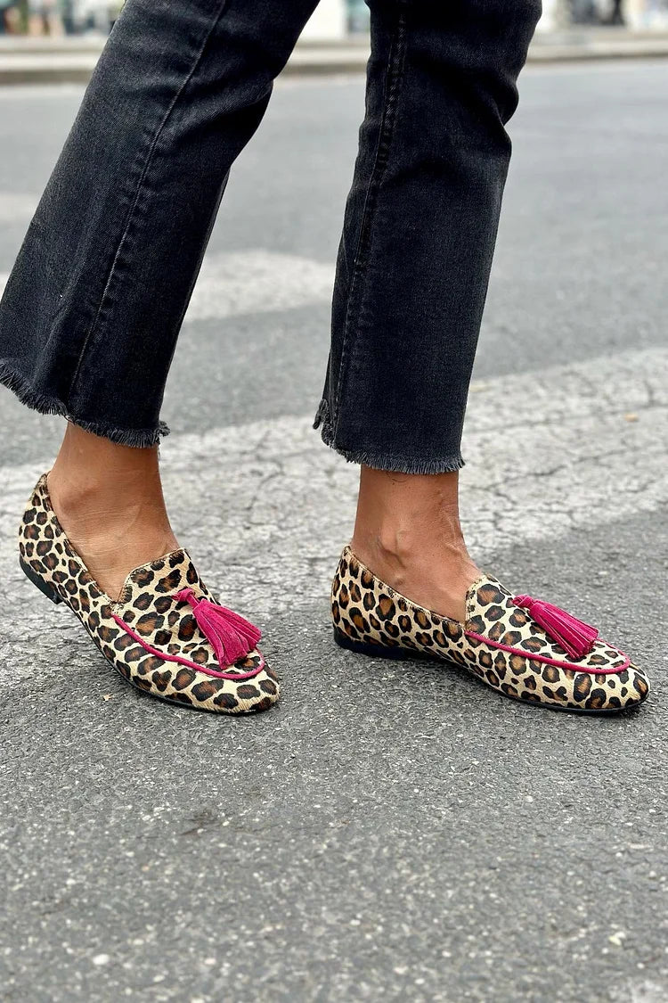 Dama | Stylish Animal Print Loafers