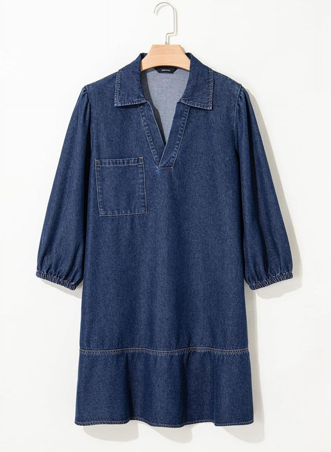 Jeanina® | Casual Babydoll Denim Dress