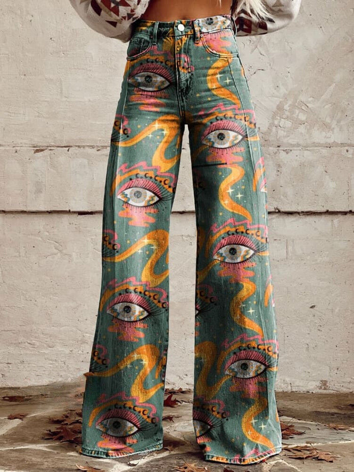 CAMILLA | Baggy Pants with Eye Design