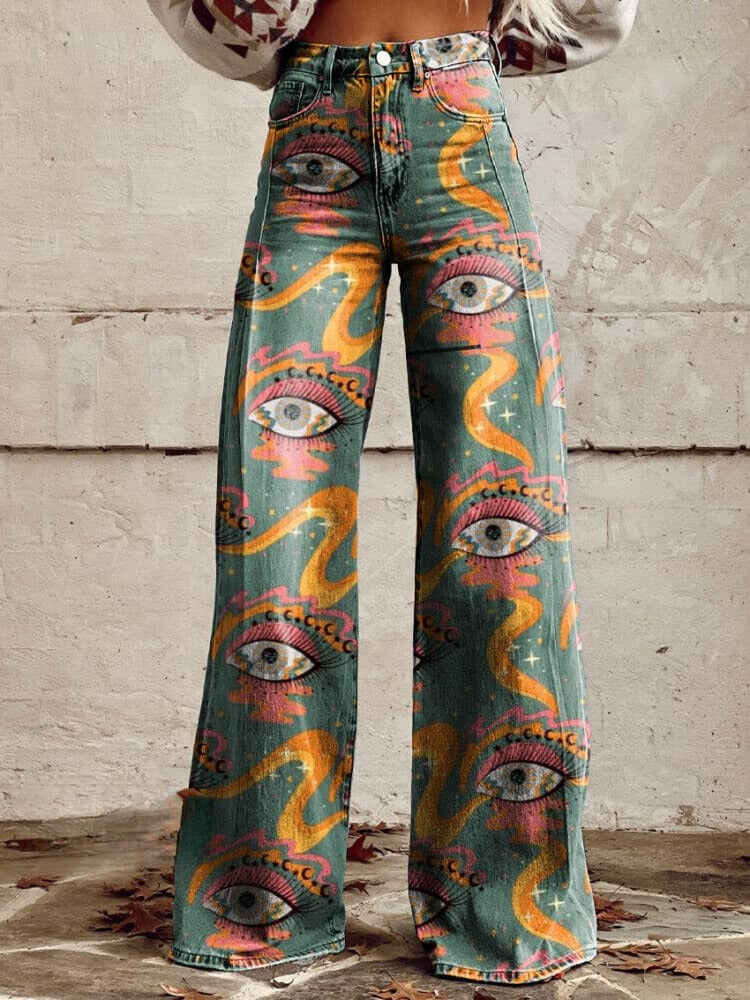 CAMILLA | Baggy Pants with Eye Design