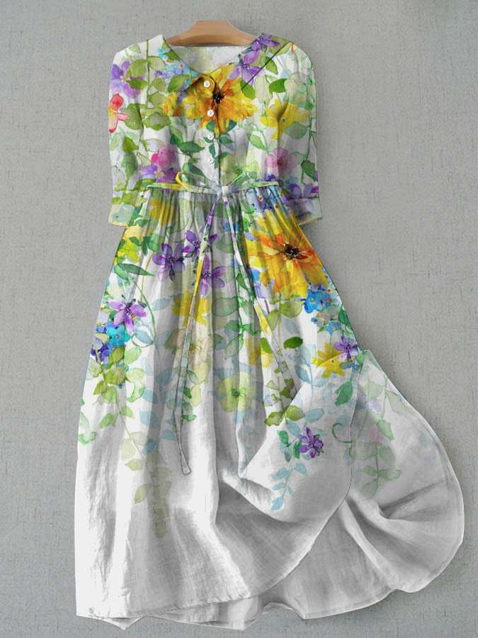 Sunpetal - Waisted Dress