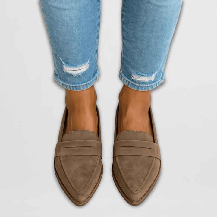 Alessia | Luxurious Suede Slip-On Loafers