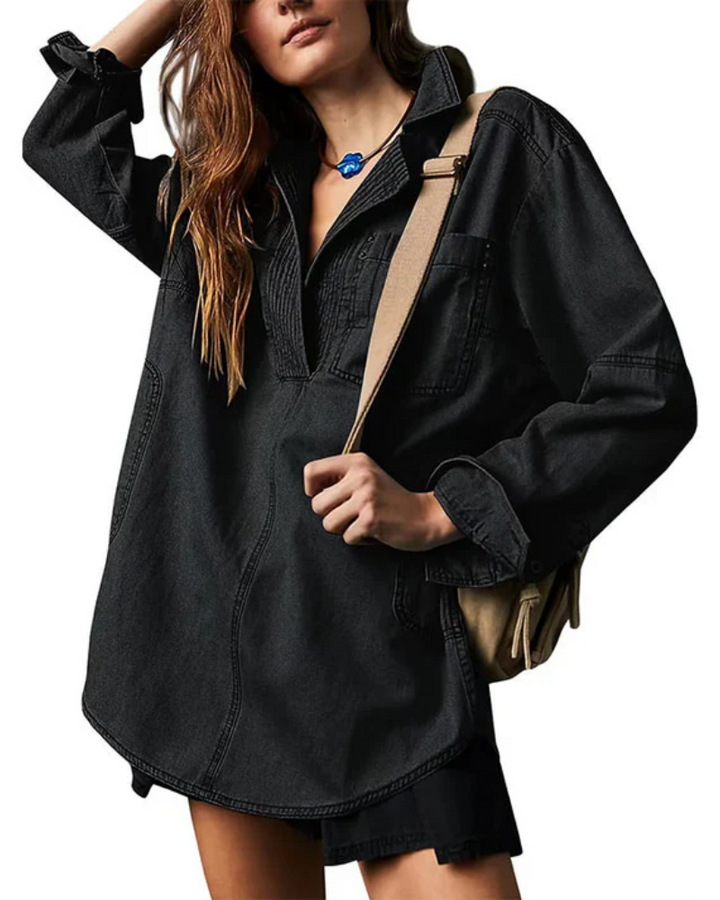 BEATRICE - Relaxed Fit Denim Pullover