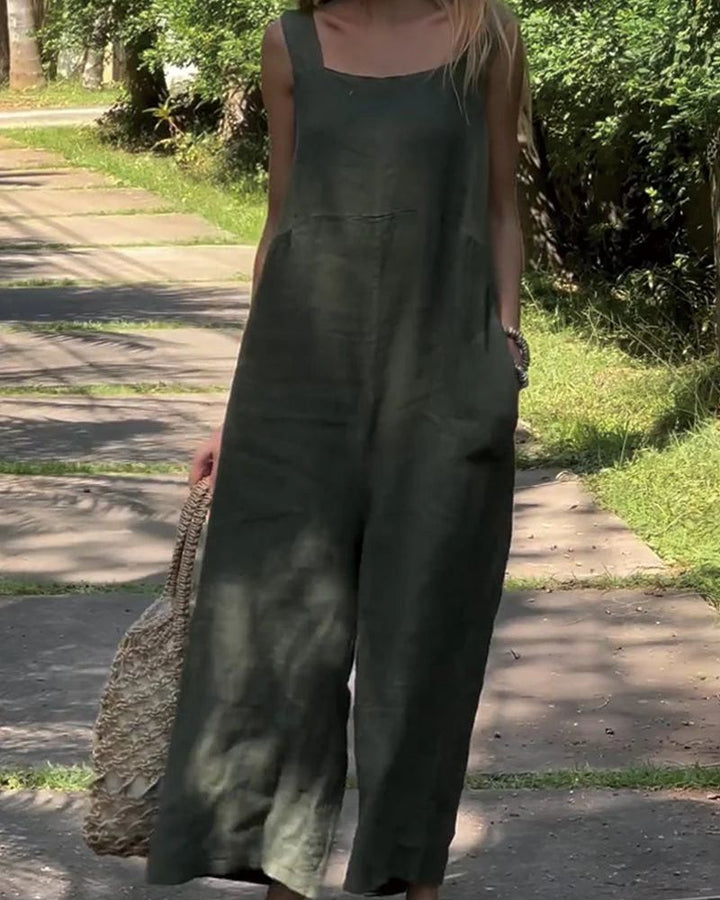AURELIE COTTON-LINEN Jumpsuit