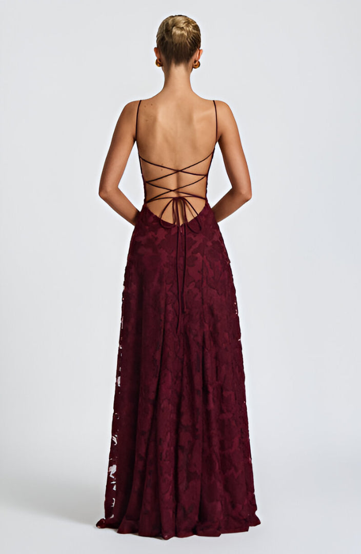 Athena™ | Lace Corset Maxi Dress