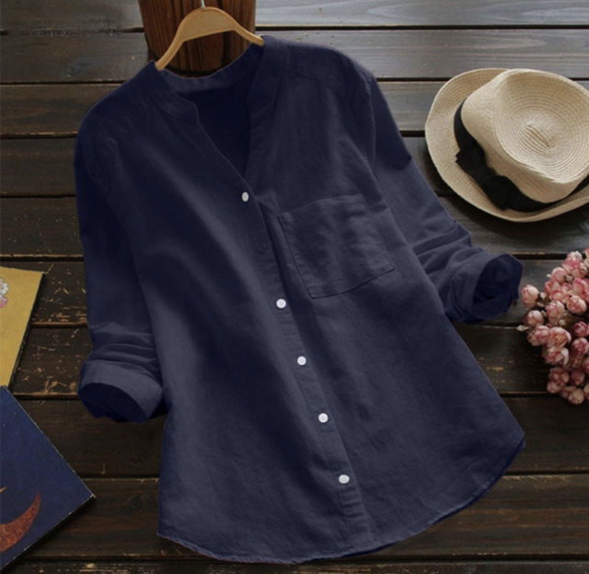 Gabriella - Relaxed Linen-Cotton Blend Shirt