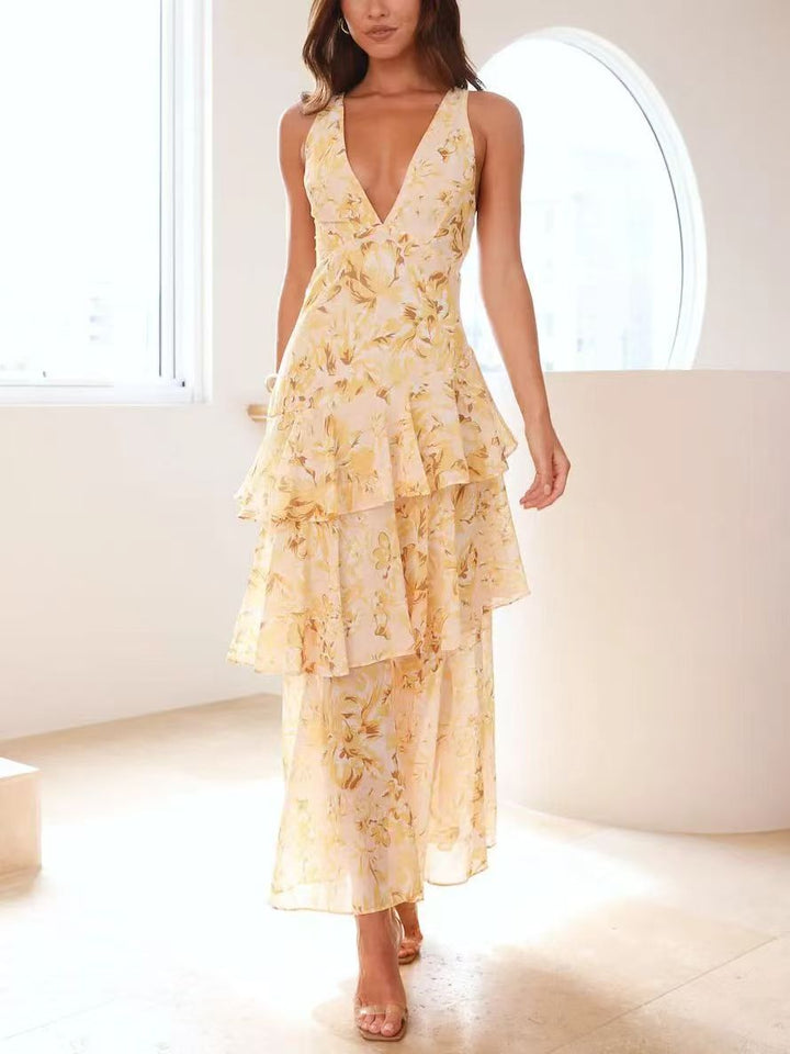 Marseille | Floral Print Maxi Dress