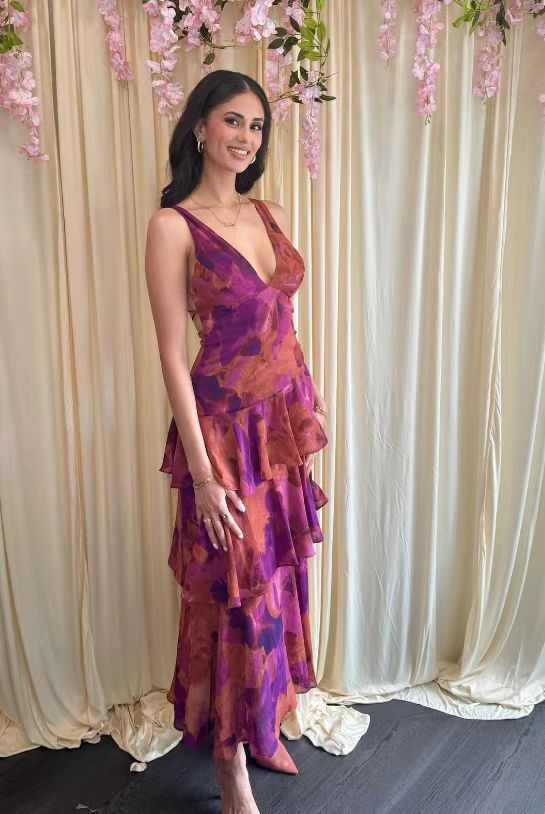 Marseille | Floral Print Maxi Dress