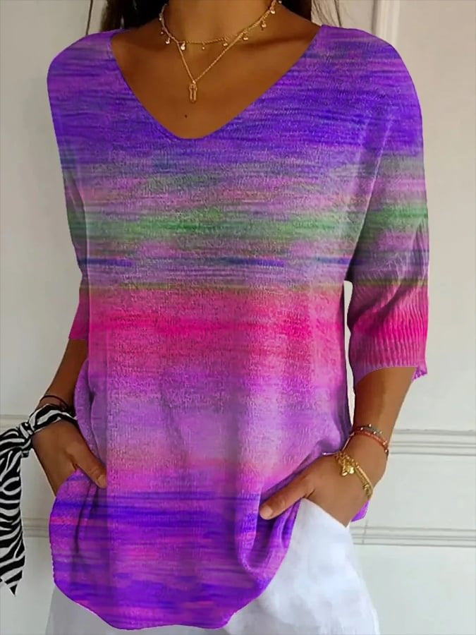 Soraya | Vintage Relaxed Print Blouse