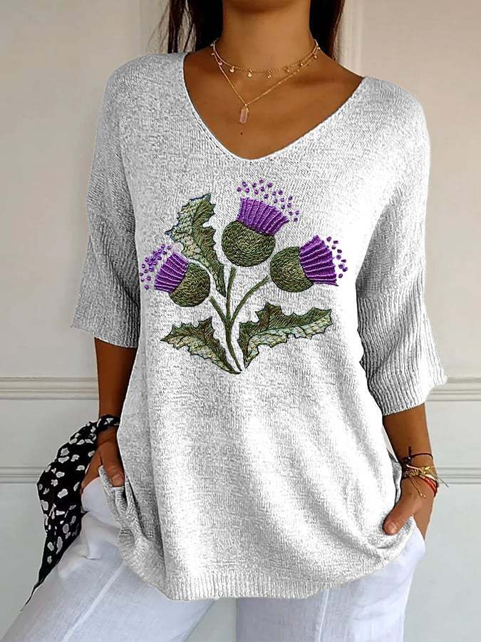 Isolde | Vintage Relaxed Print Blouse