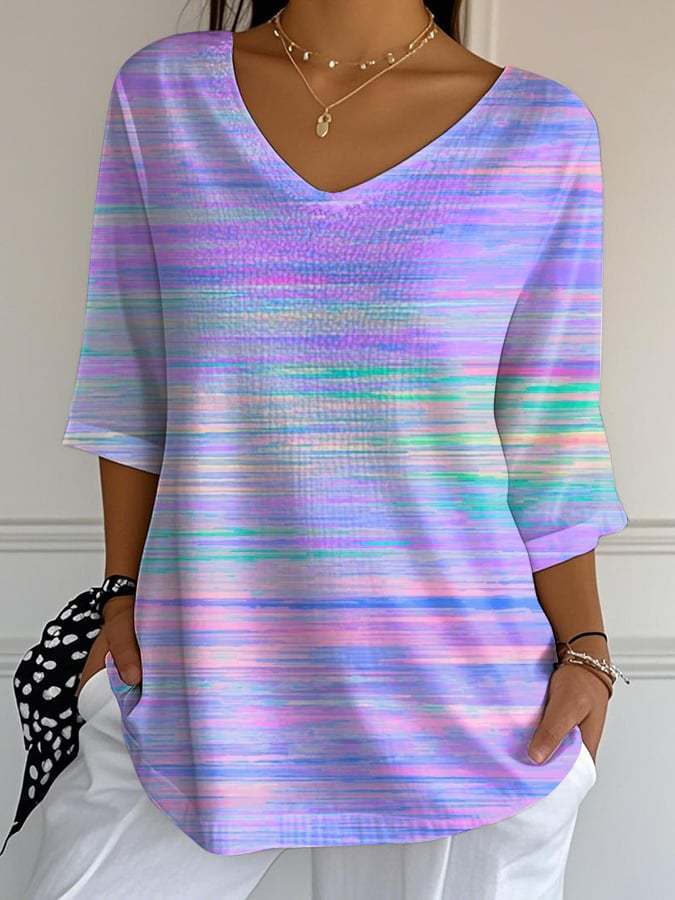 Celina | Vintage Relaxed Print Blouse