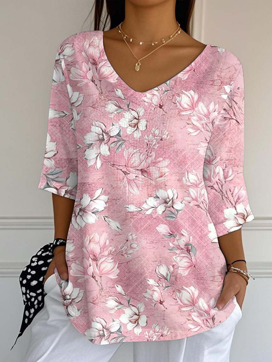 Maris | Vintage Relaxed Print Blouse