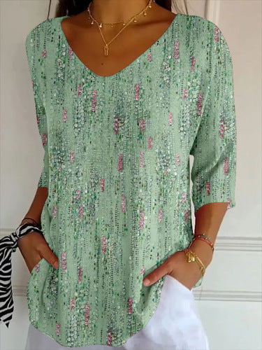 Sylvi | Vintage Relaxed Print Blouse
