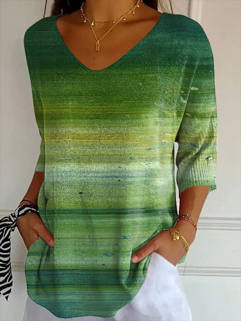 Elowen | Vintage Relaxed Print Blouse