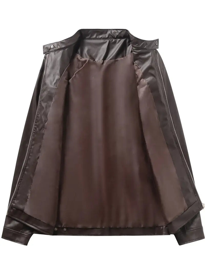 Piers – Faux Leather Motorcycle Jacket