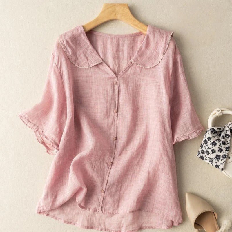 Adele | Airy Linen Blouse