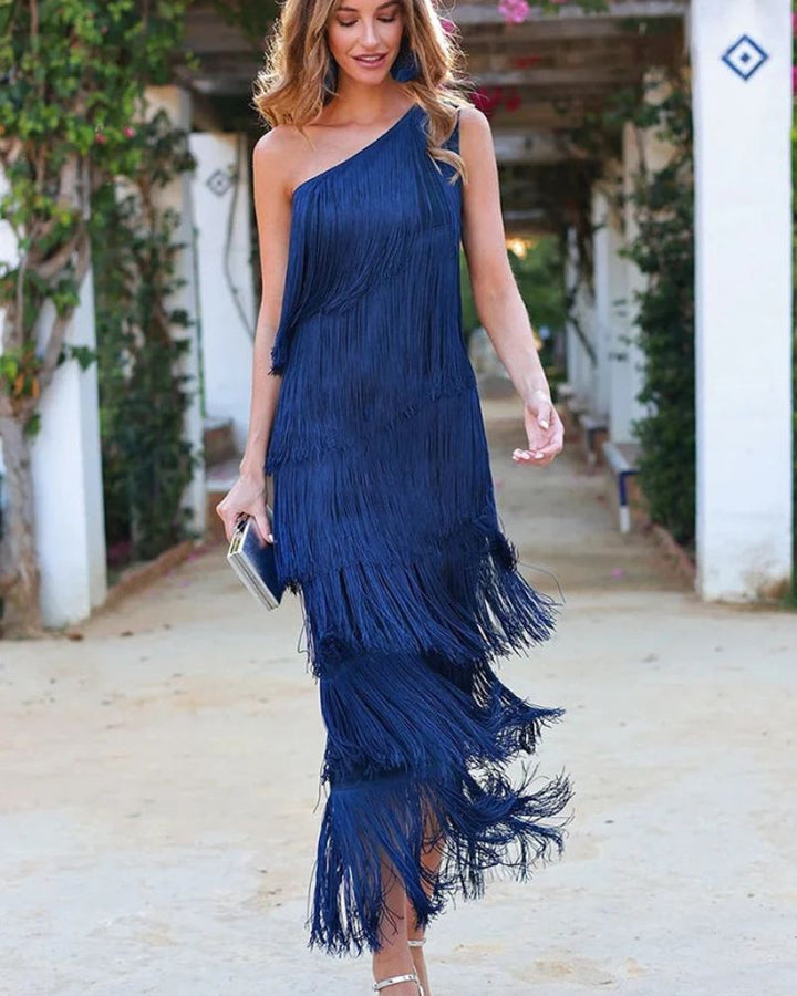 LAURA | FRINGE LONG DRESS