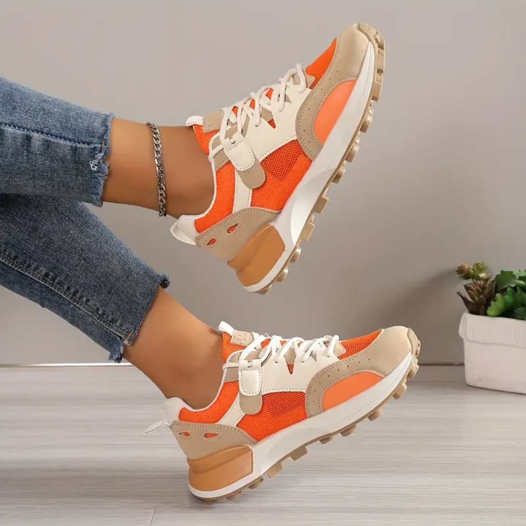 Kate - Relaxed Ladies Colour Block Sneakers