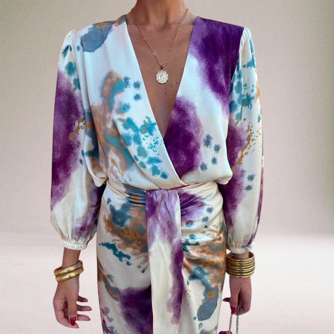 Valeria | Elegant Dress with Knot at the Waist