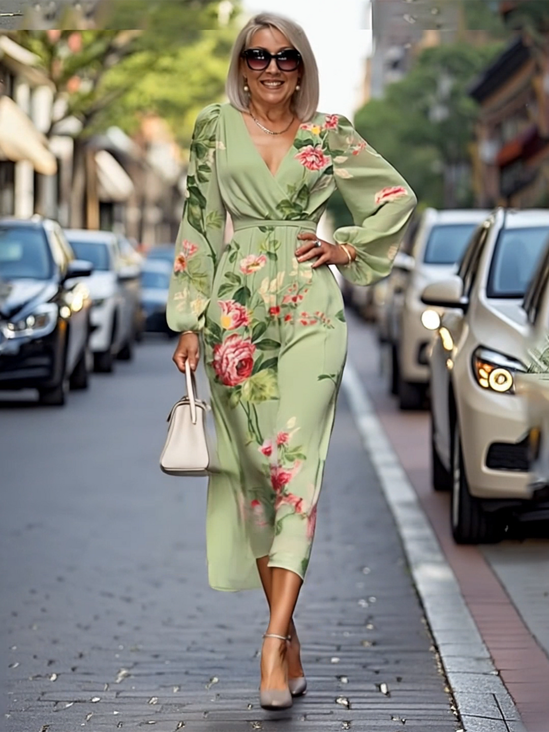 Meloni | Floral 3D Print Maxi Dress