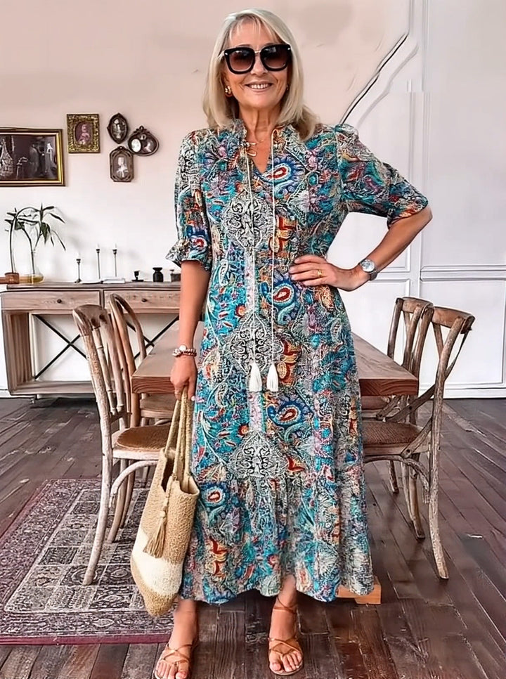 Farah | Vintage Print Tunic Dress