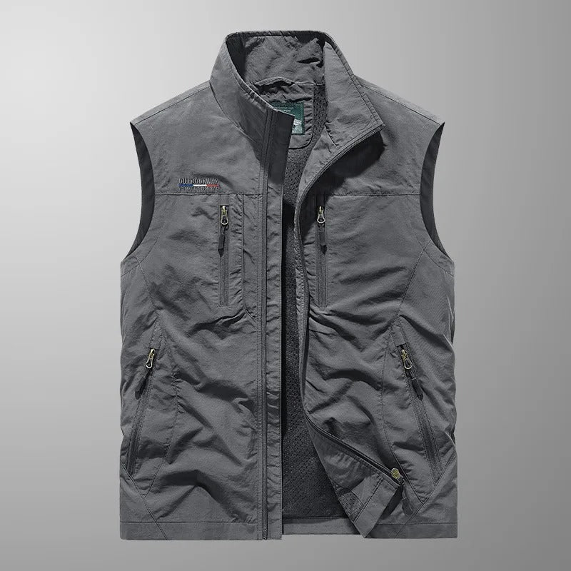 Stuart - Multi-Pocket Breathable Outdoor Cargo Vest