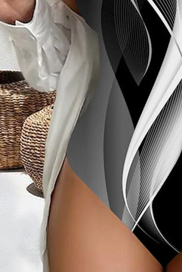 Unique Sleeveless Printed Swimwear