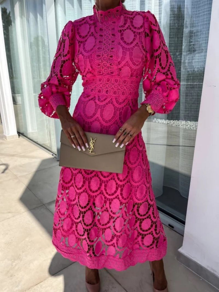 Georgina™ | Stylish French Lace Dress