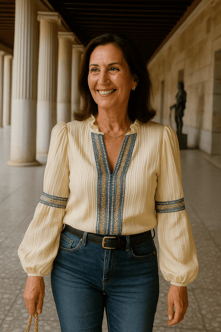 Belle | Elegant V-Neck Blouse