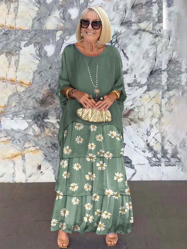 Fiona Gradient Clover Art Print Dress