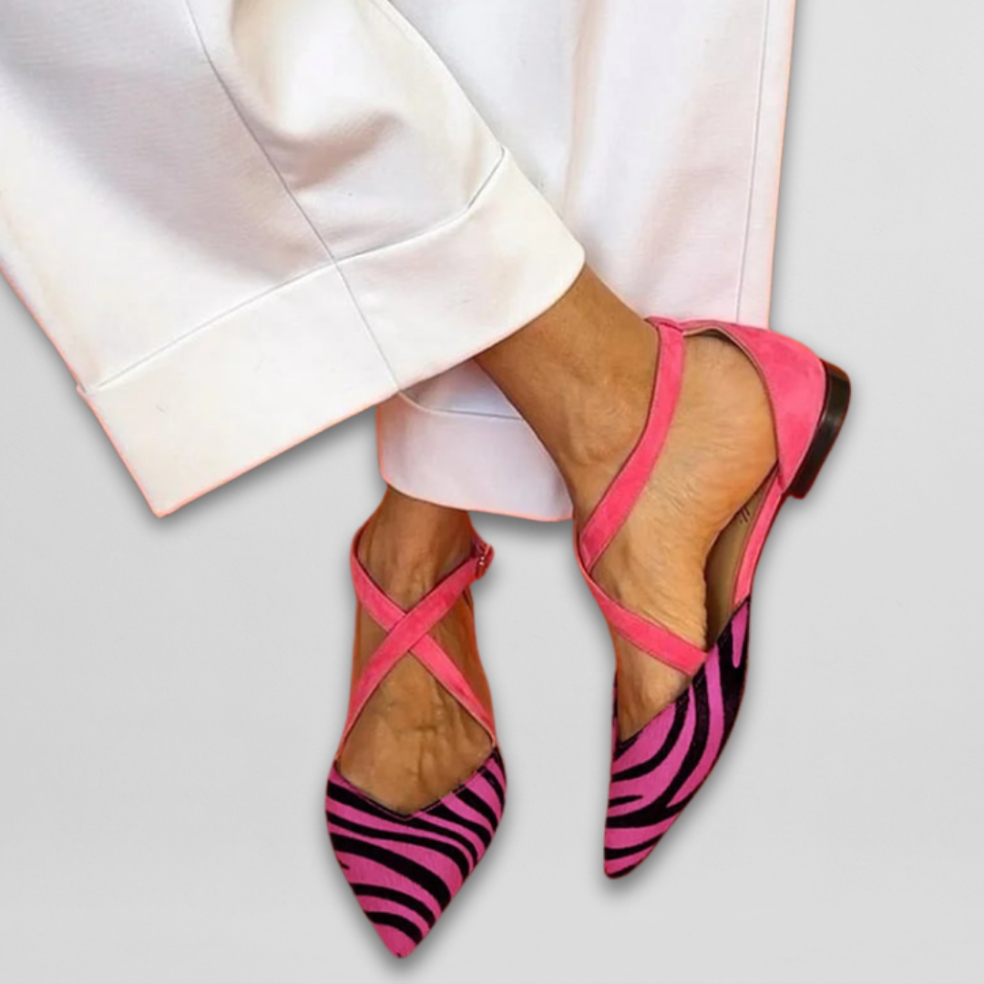 Elisa™ | Strapped Ballerina Flats