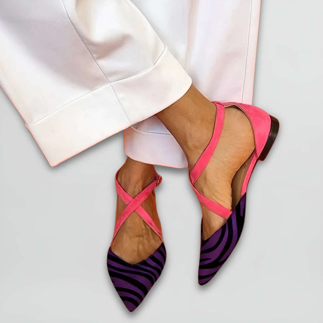 Fenna™ - Elegant Strap Ballet Flats