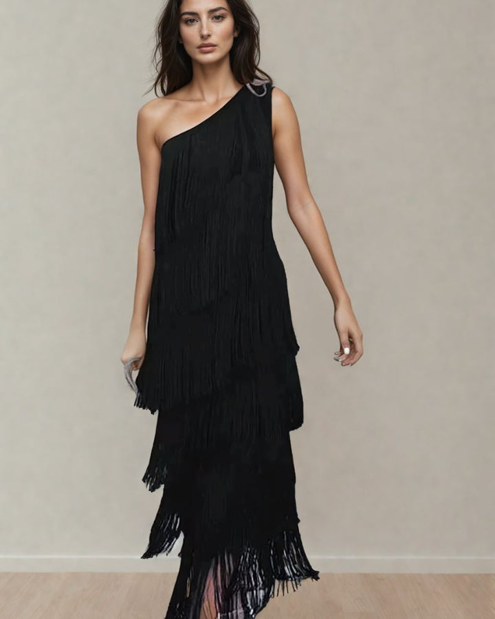 LAURA | FRINGE LONG DRESS