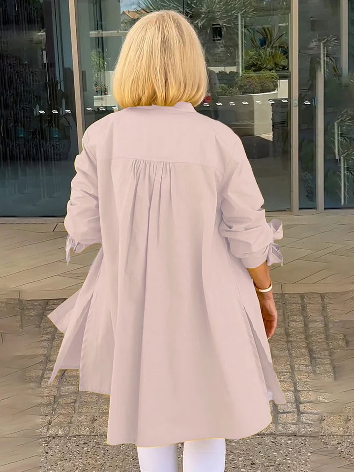 Carlina | Stand Collar Shirt Jacket