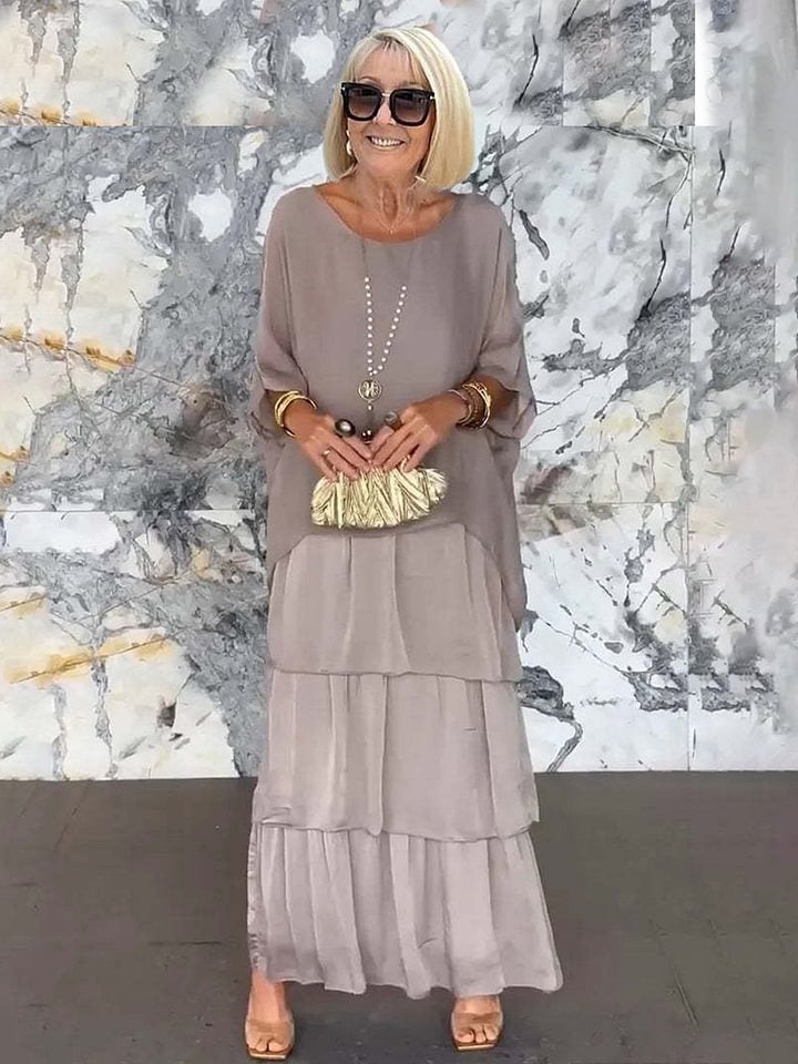 Fiona Gradient Clover Art Print Dress