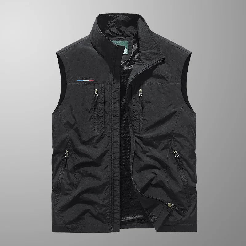 Stuart - Multi-Pocket Breathable Outdoor Cargo Vest