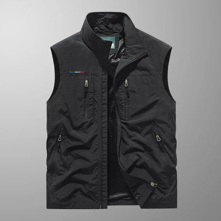 Stuart - Multi-Pocket Breathable Outdoor Cargo Vest