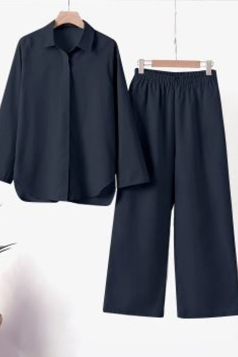 Norma Relaxed Two-Piece Shirt and Trouser Set