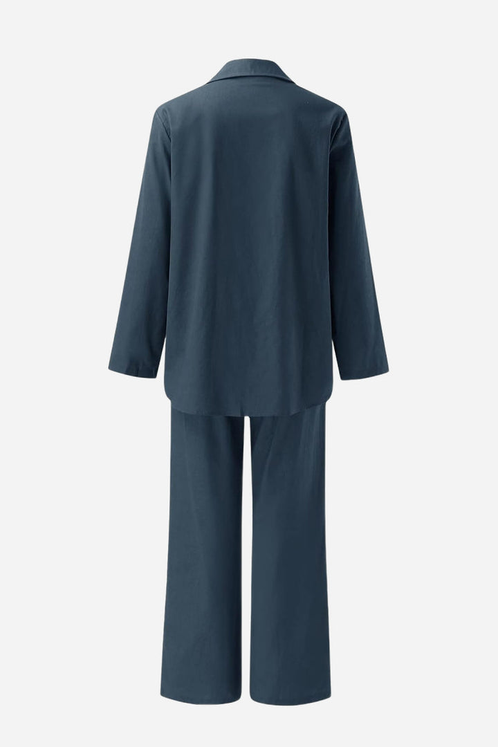 Norma Relaxed Two-Piece Shirt and Trouser Set