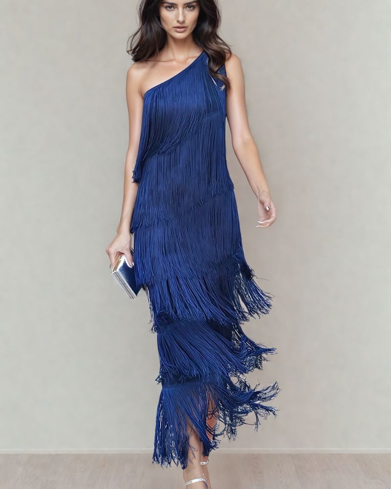 LAURA | FRINGE LONG DRESS