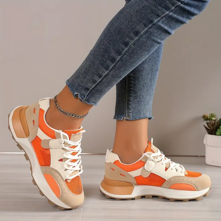 Kate - Relaxed Ladies Colour Block Sneakers