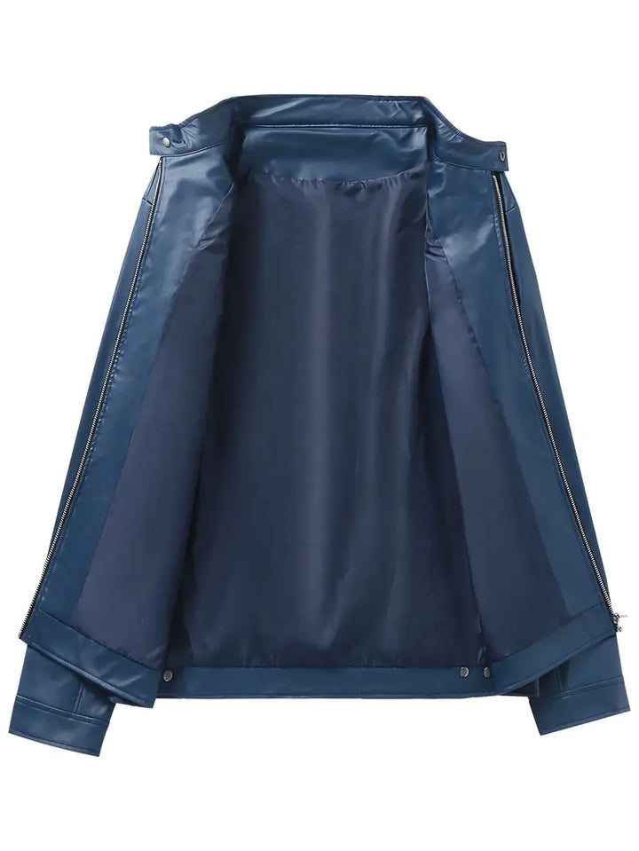 Piers – Faux Leather Motorcycle Jacket