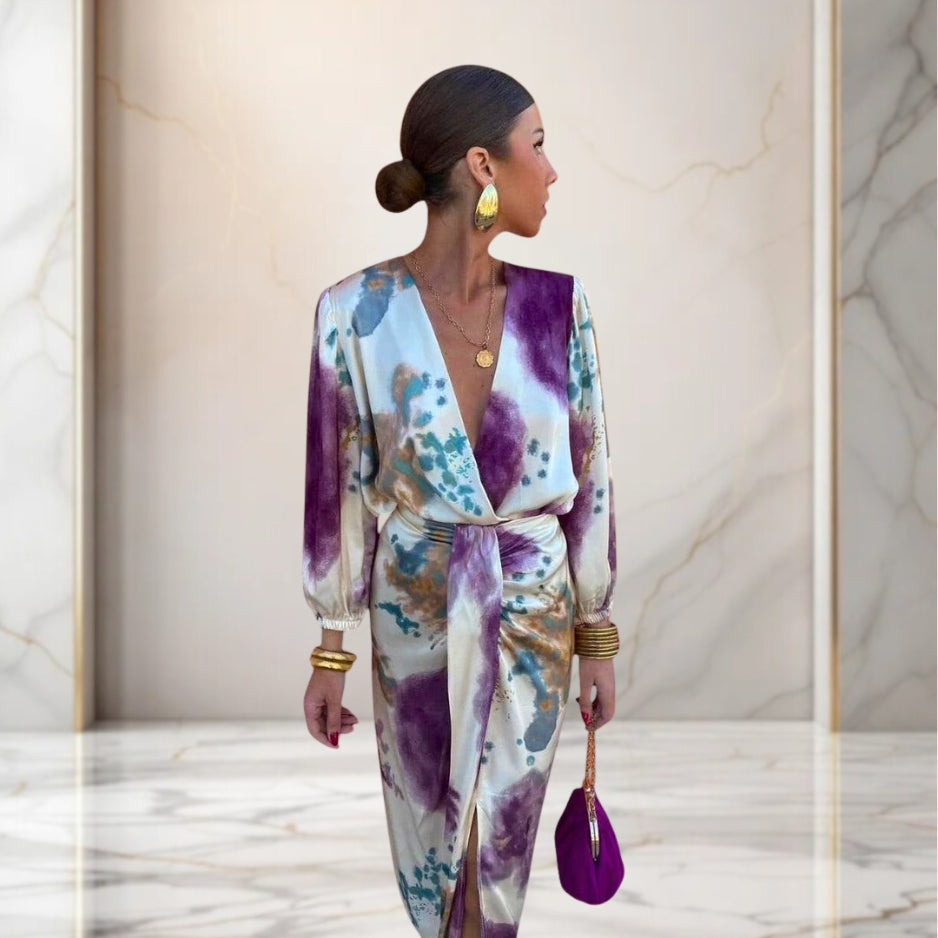 Valeria | Elegant Dress with Knot at the Waist