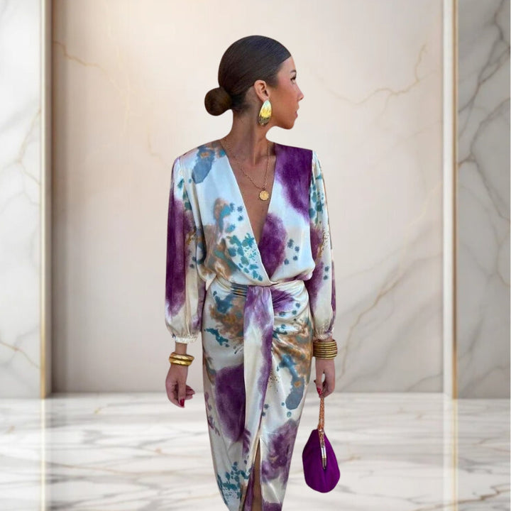 Valeria | Elegant Dress with Knot at the Waist