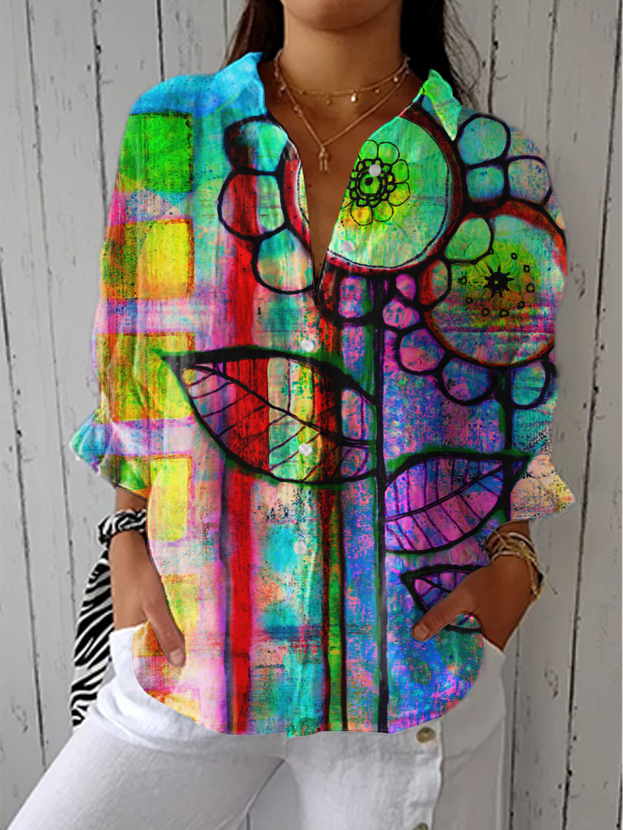 Fenna | Blooming Artistry Blouse