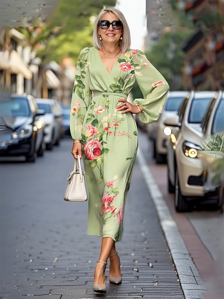 Meloni | Floral 3D Print Maxi Dress