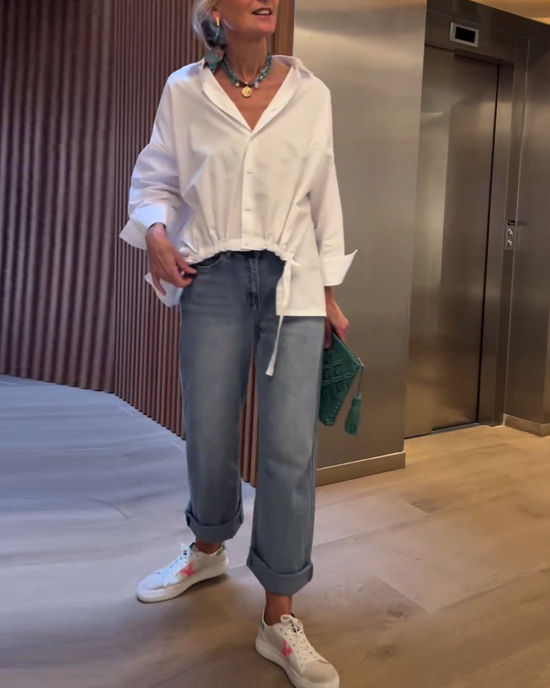 Germaine Hanging Plain Blazer Top