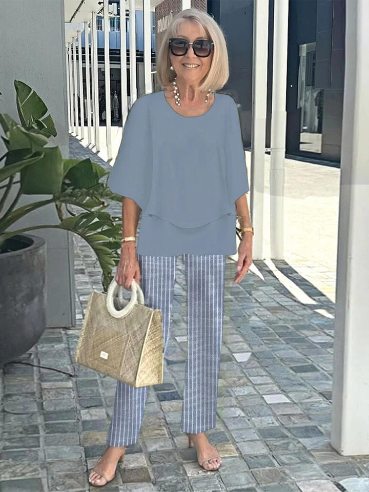 Améa | Printed Floral Pants Set